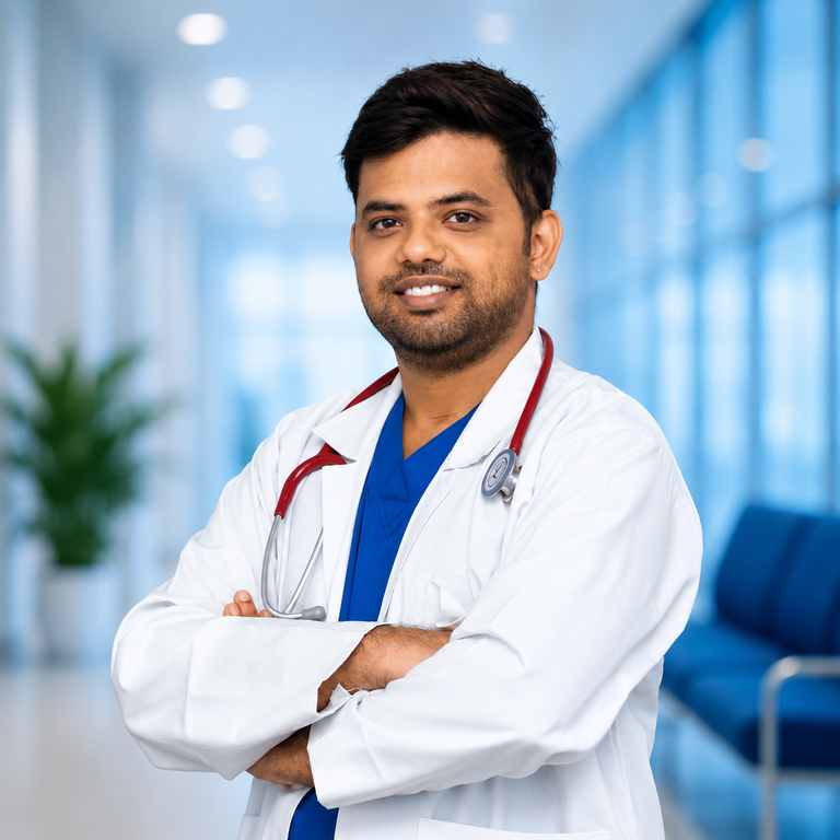 Portrait of Dr Jenne Akhil, Anaesthesiology specialist at Wellness Hospitals